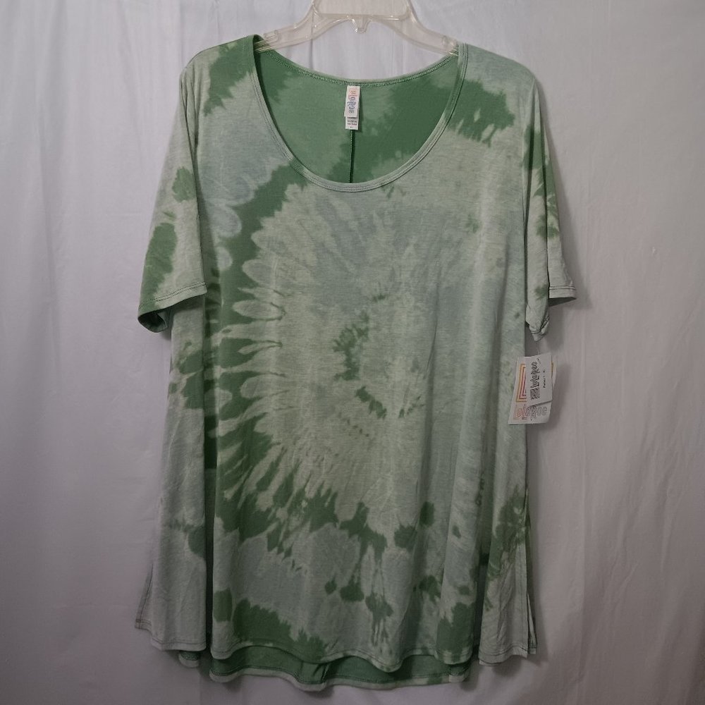 LULAROE TIE DYE SHORT SLEEVE TOP - Picture 3 of 6